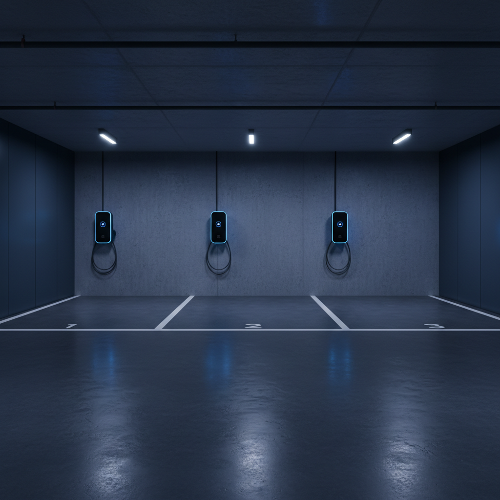 Apartment one charger per bay